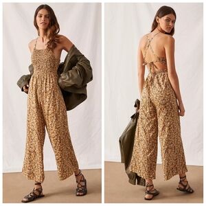 Anthropologie Faithfull The Brand Saveria Floral Jumpsuit Size Small